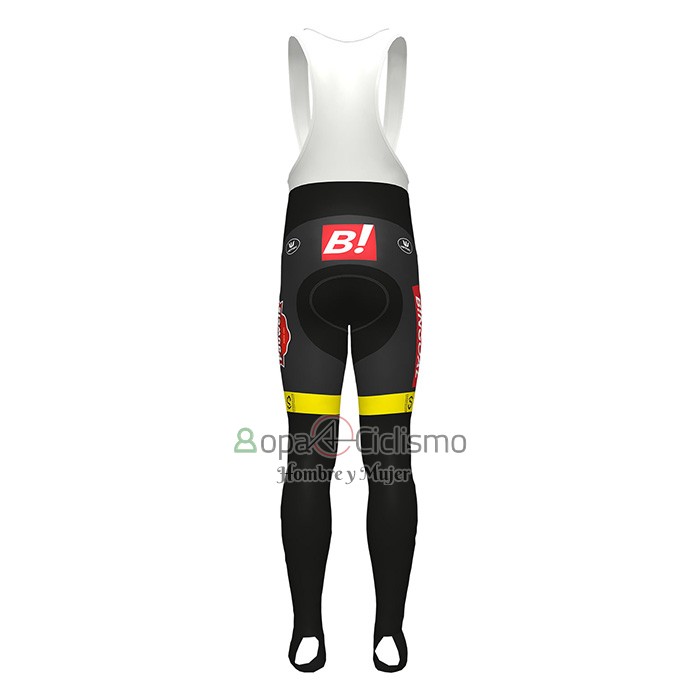 Lotto-kern Haus Ropa Ciclismo Culotte Largo 2022 Hombre Mangas Largas Negro AMarillo